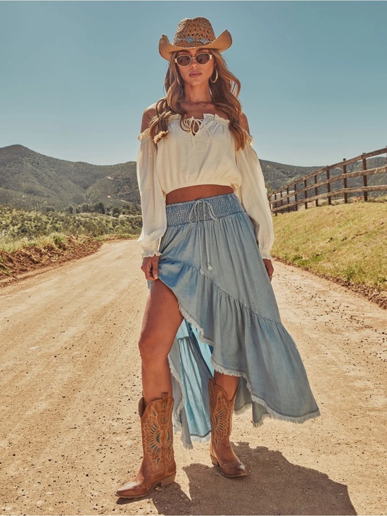 Vici Dresses & Skirts - Vici Prairie Rebel High Low Maxi Skirt